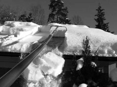 how to clean or remove snow off roof