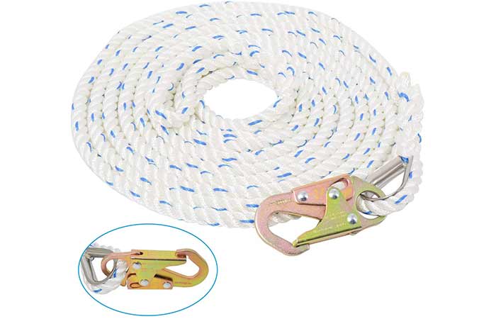 Amarine Made 5/8 Inch 100ft Fall Protection Vertical Lifeline Rope