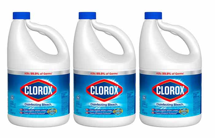 House hold bleach-ingredients for roof cleaning