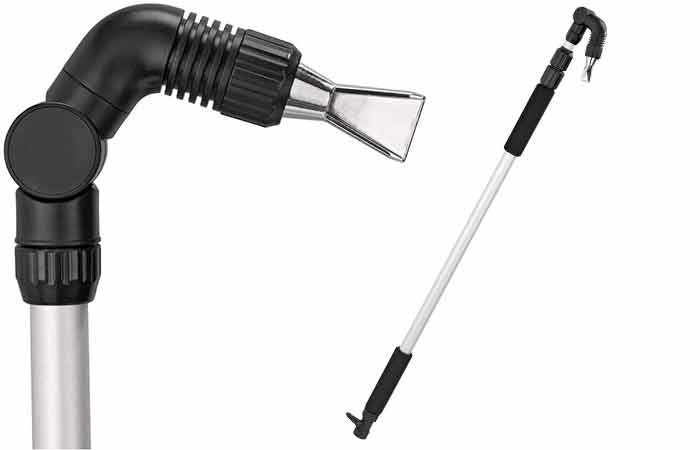 Orbit gutter cleaning wand tool