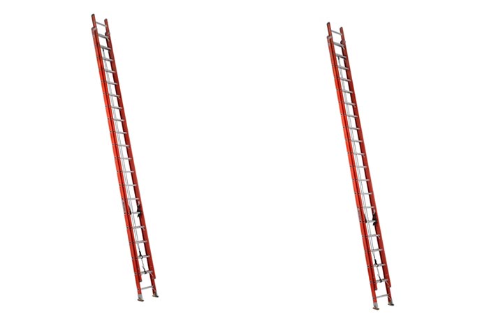 FE3240 louisville fiberglass extension 40-foot ladder