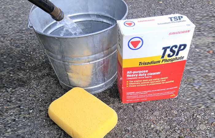 TSP -PF and water gutter cleaning solution recipe