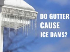 Do gutters cause ice dams?
