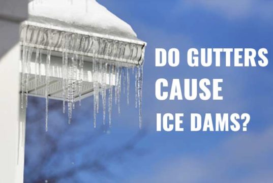 Do gutters cause ice dams?
