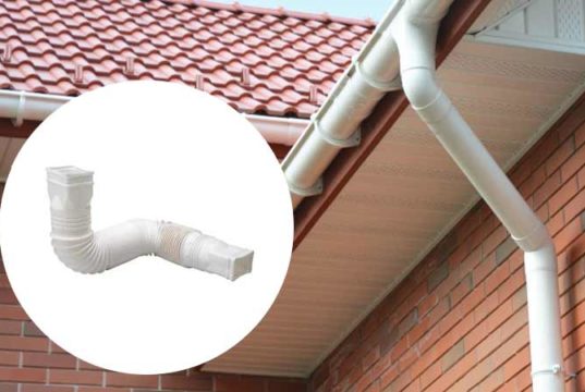 How to clean gutter downspouts clogged