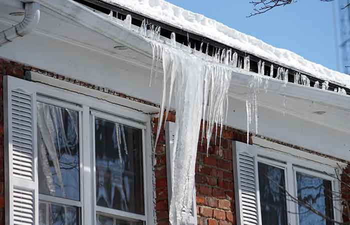 Sagging Gutter and ice dams