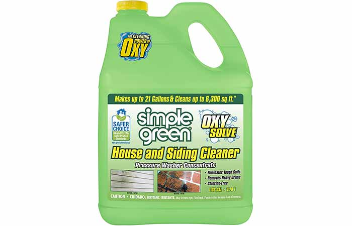 Multipurpose cleaner gutter stains