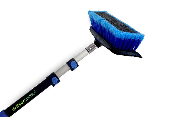 Brush for metal roof cleaning