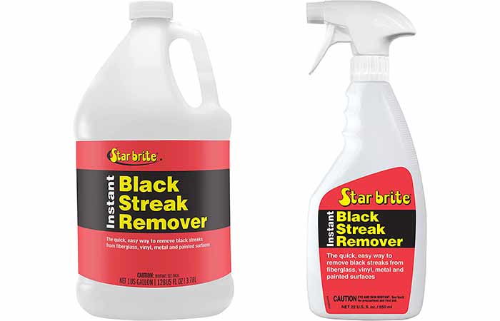 Black streak remover for gutters