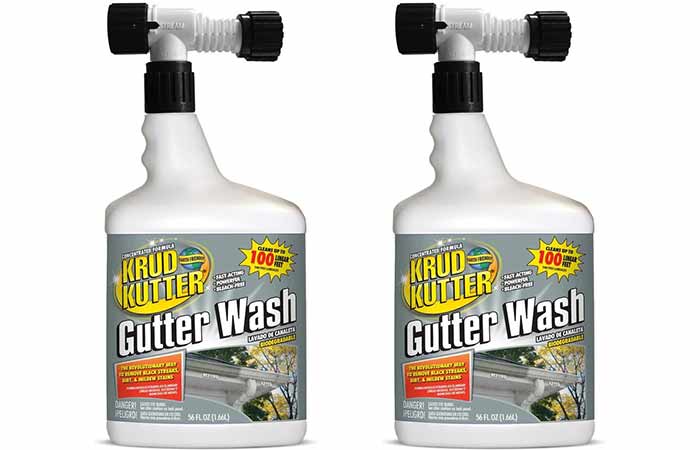 Krud Kutter to clean aluminum gutter stains