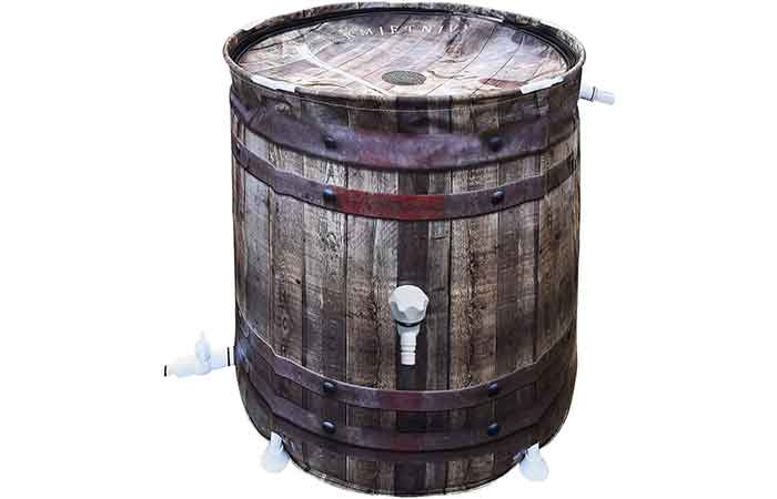 Wood Rain Barrel
