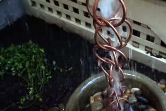 Rain chain drainage ideas