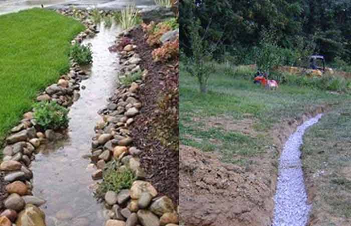 Swale or valley drain