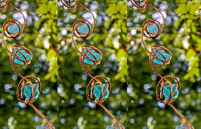 Copper Swirls DIY Rain Chain