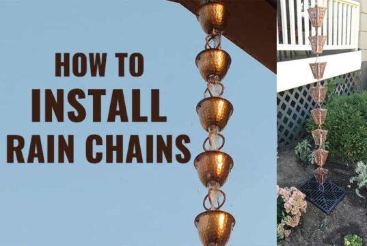 How to install rain chains properly guide