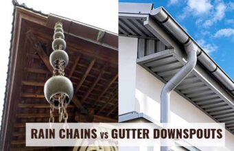 Rain Chains vs Gutter Downspouts: Differences