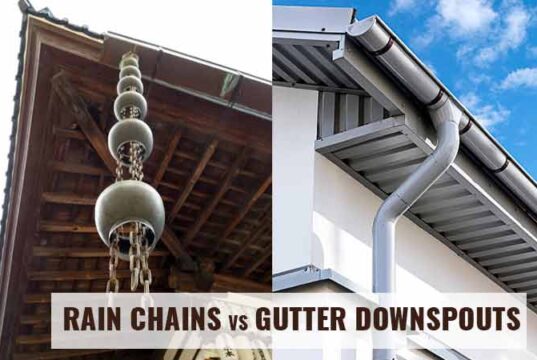 Rain Chains vs Gutter Downspouts: Differences