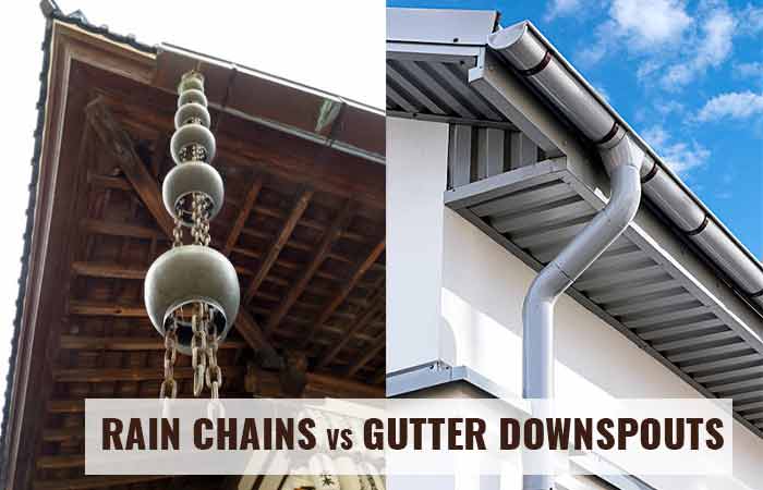 Rain Chains Vs Downspouts Which Is Better Stylish And Functional Roofscour