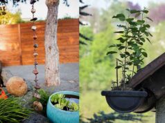 Ways to use rain chains without gutter system